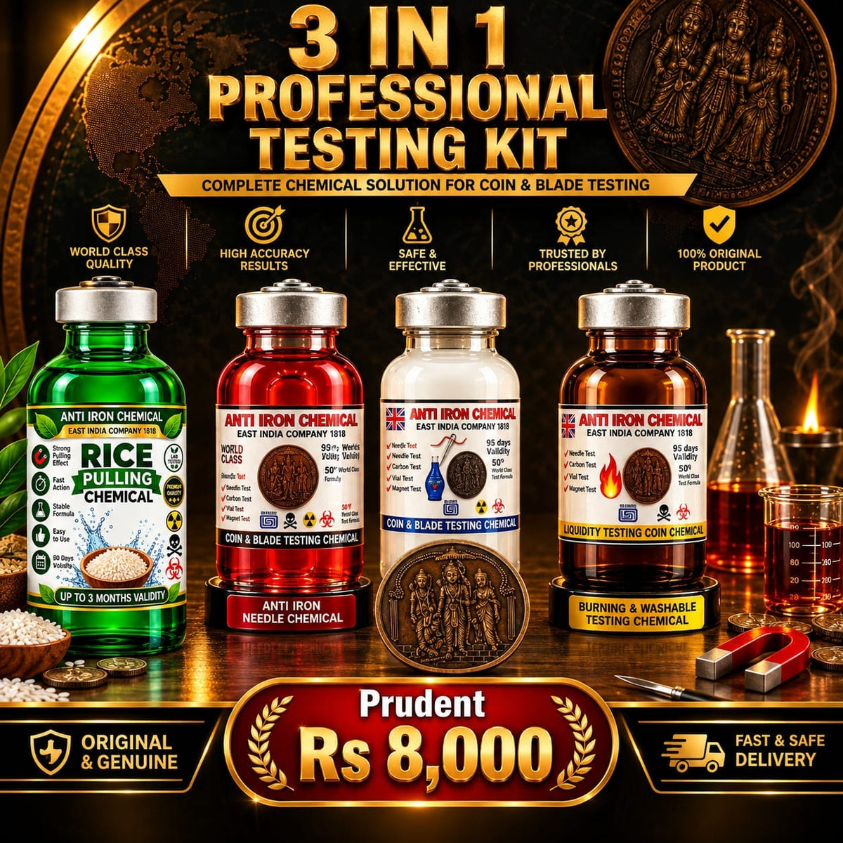 4 Chemicals + 1 Ready-Made Coin
