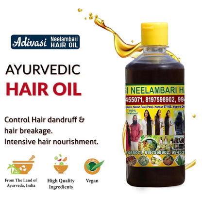 Adivasi Neelambari Hakki Pikki Herbal Hair Oil