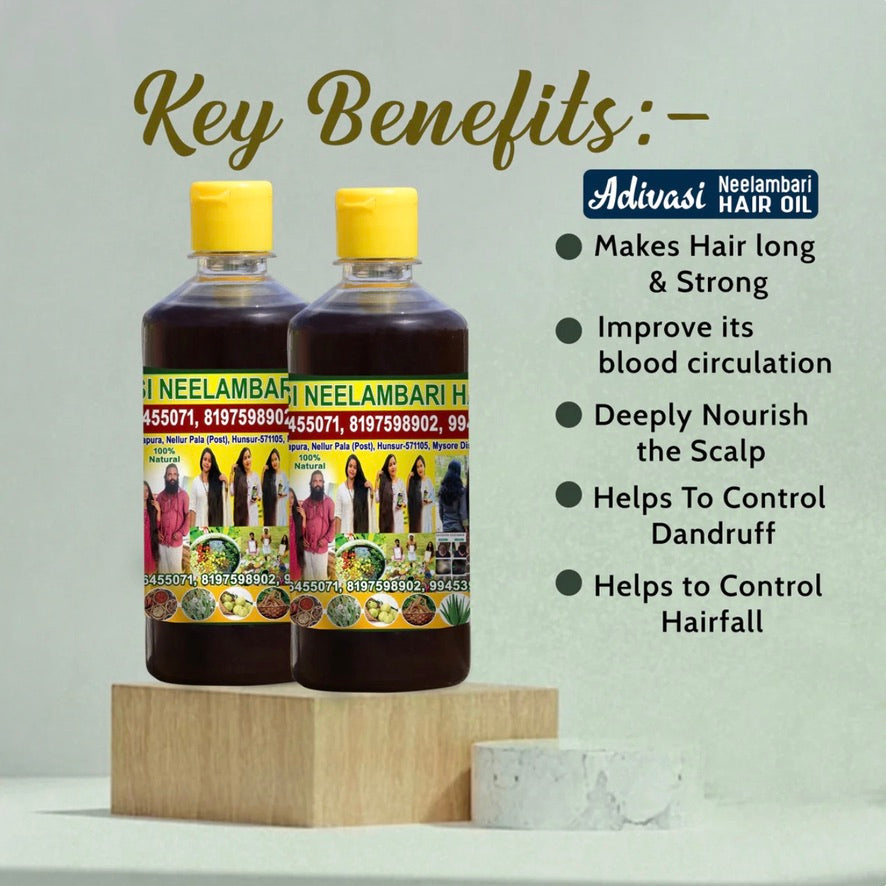 Adivasi Neelambari Hakki Pikki Herbal Hair Oil