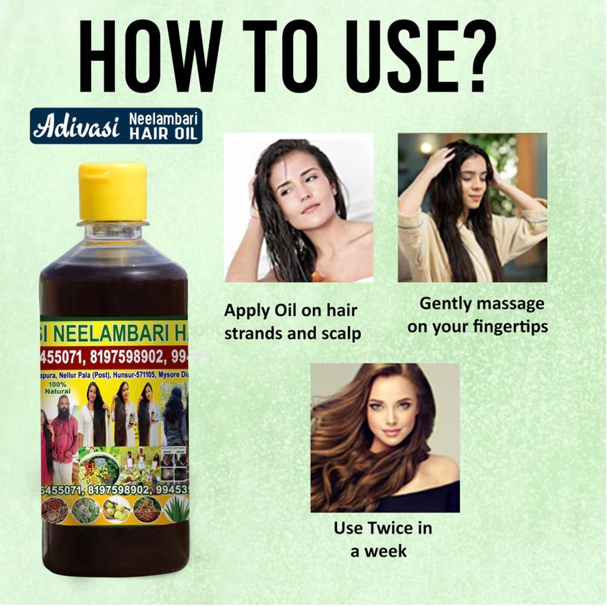 Adivasi Neelambari Hakki Pikki Herbal Hair Oil